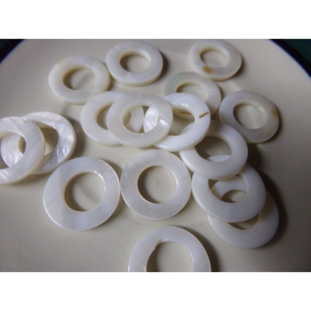 White Ring Shell Beads